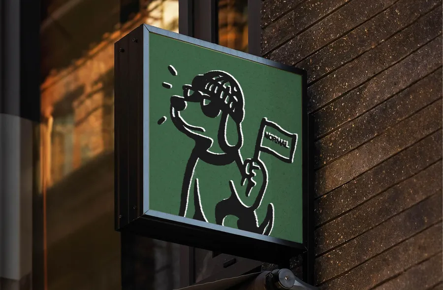 Cartel del local de Normal Burger