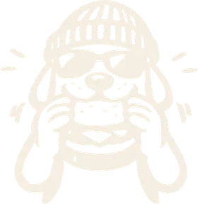 Perro blanco de Normal Burger